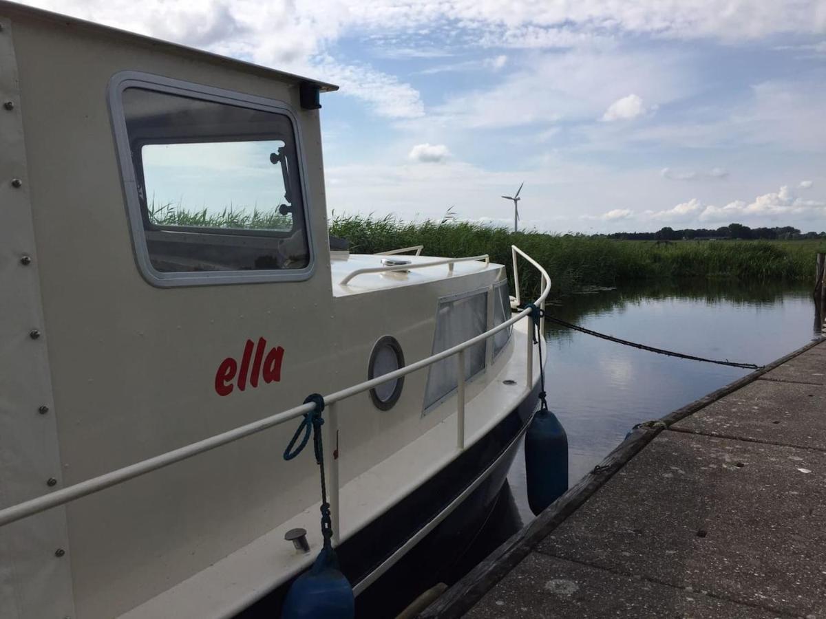 Jutrijp Boat Ella - Kamperen Op Het Water -Niet Om Mee Te Varen -Read Host Profile-Lees Hostprofiel מראה חיצוני תמונה